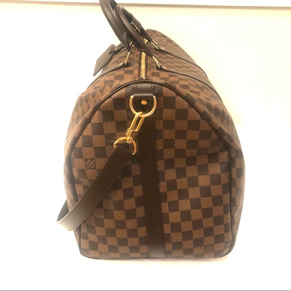 💯% Authentic Keepall Bandoulere 55 Louis Vuitton coated canvas excellently care - Picture 2 of 8
